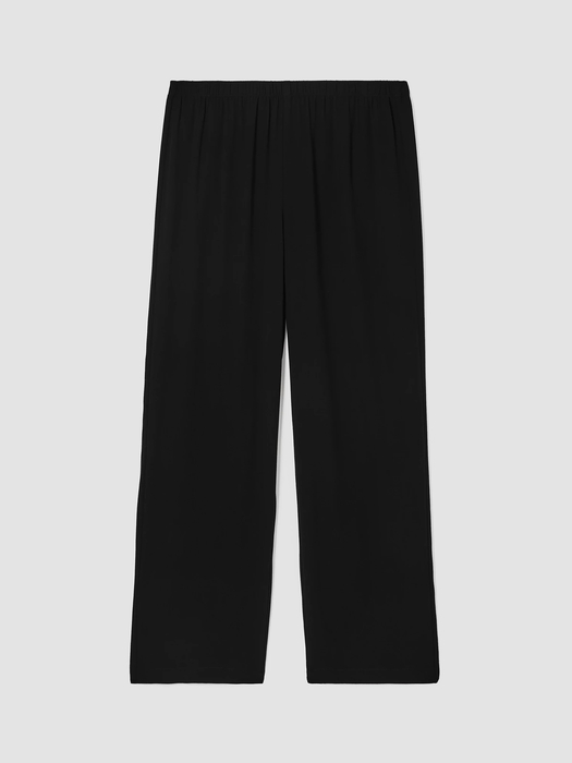 Silk Georgette Crepe Straight Pant - Eileen Fisher Outlet