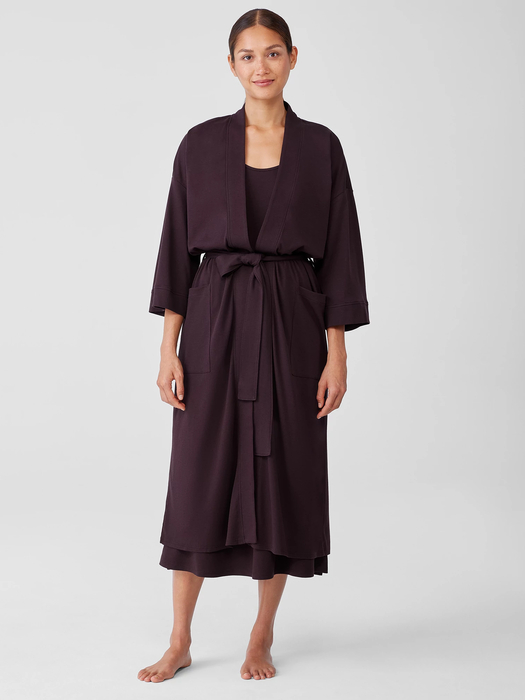 Organic Cotton Interlock Sleep Robe - Eileen Fisher Outlet