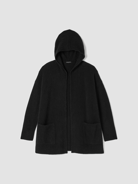 Cashmere Silk Bliss Hooded Cardigan - Eileen Fisher Outlet