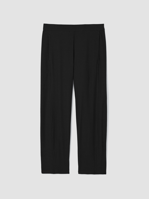 Textured Stretch Rib Lantern Pant - Eileen Fisher Outlet