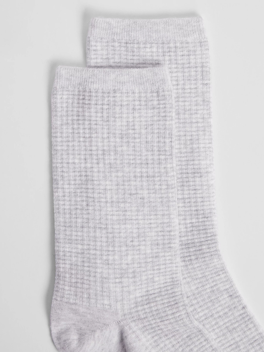 Cotton Waffle Crew Sock - Eileen Fisher Outlet