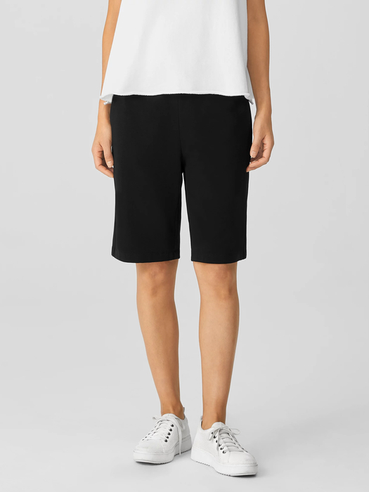 Pima Cotton Stretch Jersey Shorts - Eileen Fisher Outlet