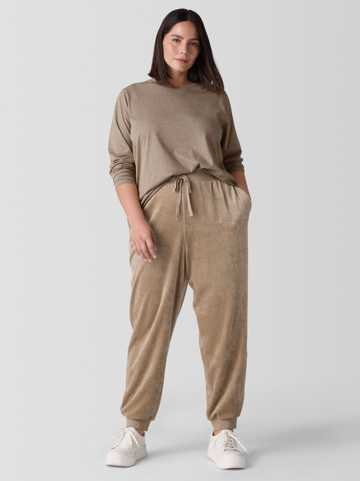 Mélange Fine Organic Cotton JerseyLong-Sleeve Tee - Eileen Fisher Outlet