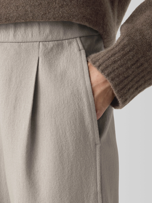 Felted Wool Jersey Lantern Pant in Regenerative Wool - Eileen Fisher Outlet