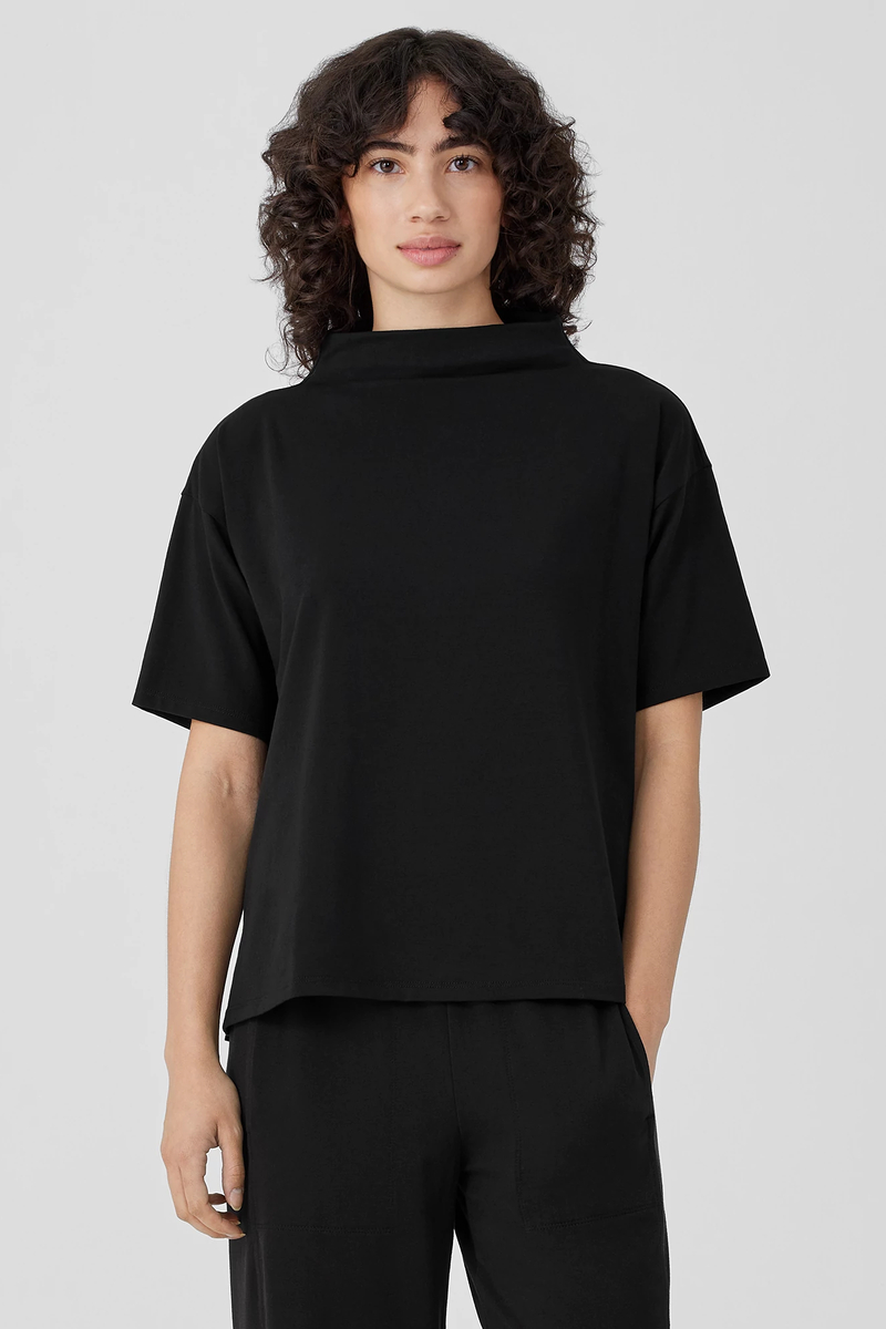 Pima Cotton Stretch Jersey Lantern Pant - Eileen Fisher Outlet