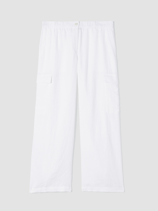 Organic Linen Cargo Pant - Eileen Fisher Outlet