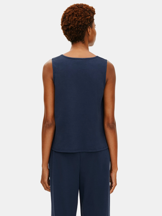Organic Cotton Interlock U-Neck Sleep Tank - Eileen Fisher Outlet