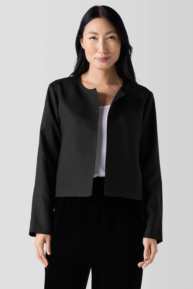 Stretch Silk Jersey Ballet Neck Dress - Eileen Fisher Outlet