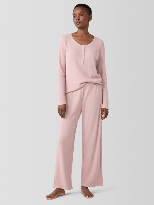Cozy Organic Cotton Waffle Sleep Pant - Eileen Fisher Outlet