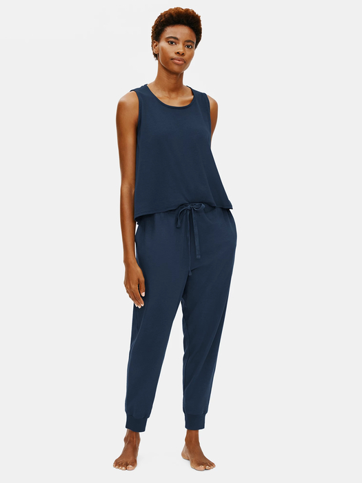 Organic Cotton Interlock Jogger Sleep Pant - Eileen Fisher Outlet