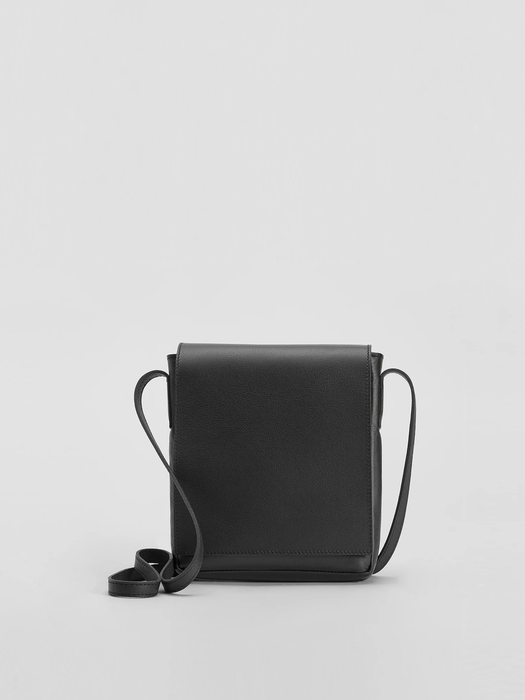 Italian Leather Square Crossbody Bag - Eileen Fisher Outlet