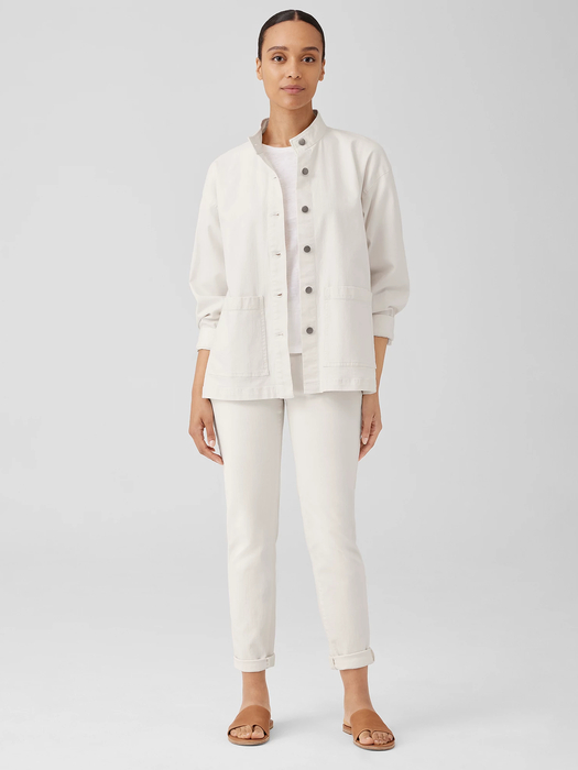 Undyed Organic Cotton Denim Jacket - Eileen Fisher Outlet