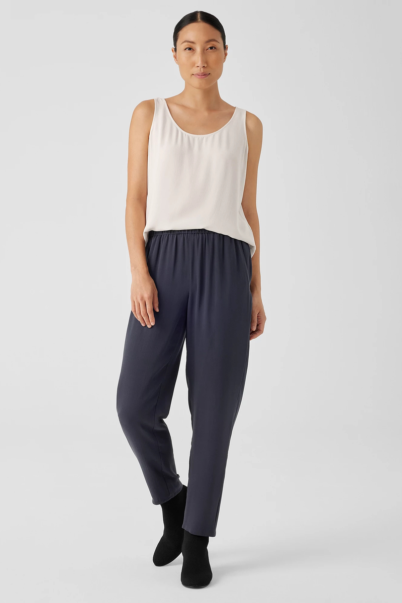 Silk Georgette Crepe Jogger Pant - Eileen Fisher Outlet