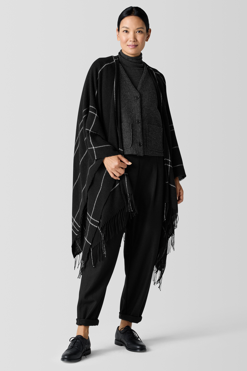 Recycled Cashmere Wool Poncho - Eileen Fisher Outlet