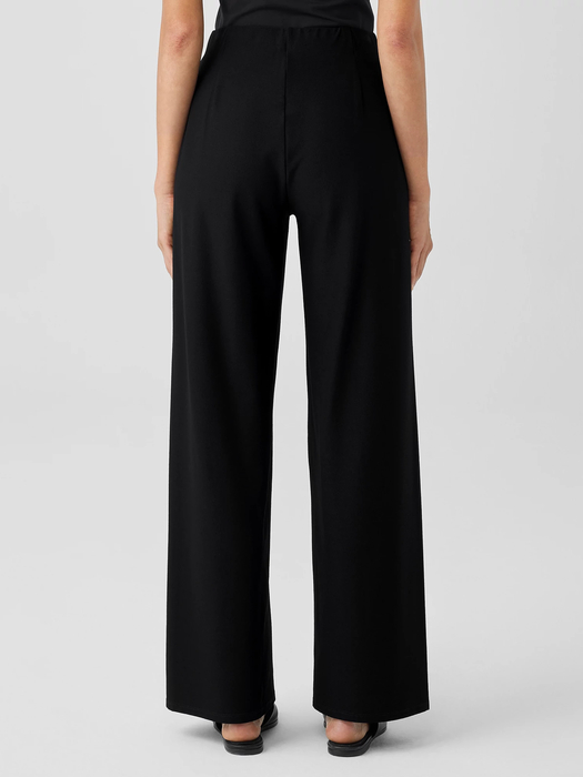Washable Stretch Crepe High-Waisted Wide Pant - Eileen Fisher Outlet