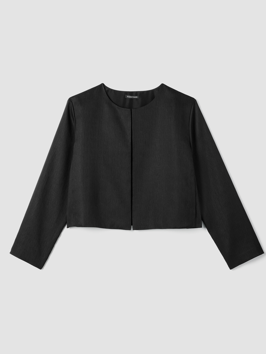 Textured Silk Weave Jacket - Eileen Fisher Outlet