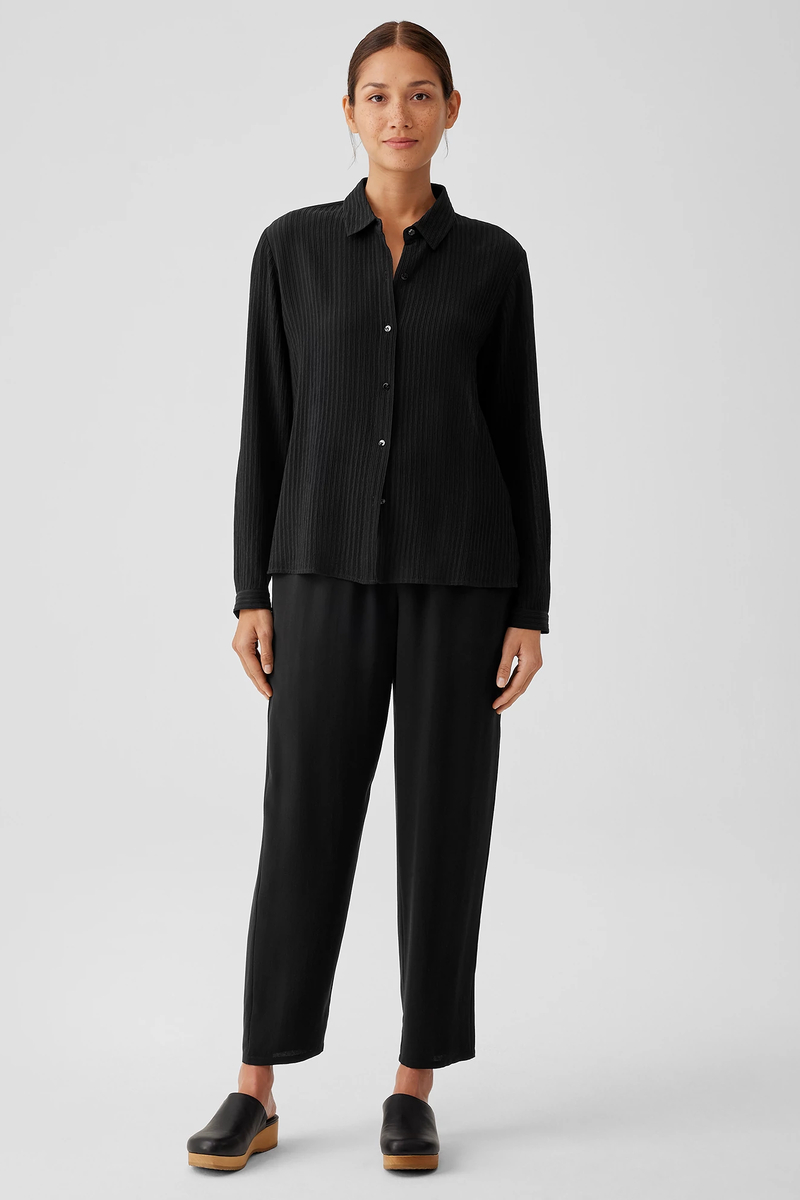 Silk Georgette Crepe Jogger Pant - Eileen Fisher Outlet