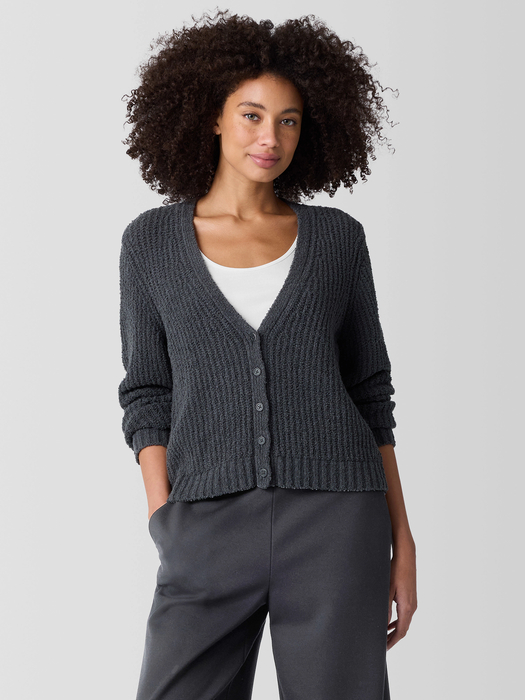 Cotton Fluff Cardigan - Eileen Fisher Outlet