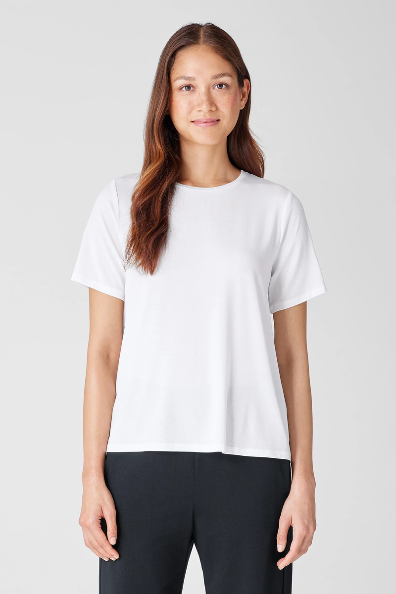 Washable Flex Ponte High Collar Jacket - Eileen Fisher Outlet