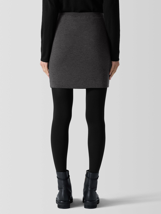 Merino Mini Skirt in Regenerative Wool - Eileen Fisher Outlet