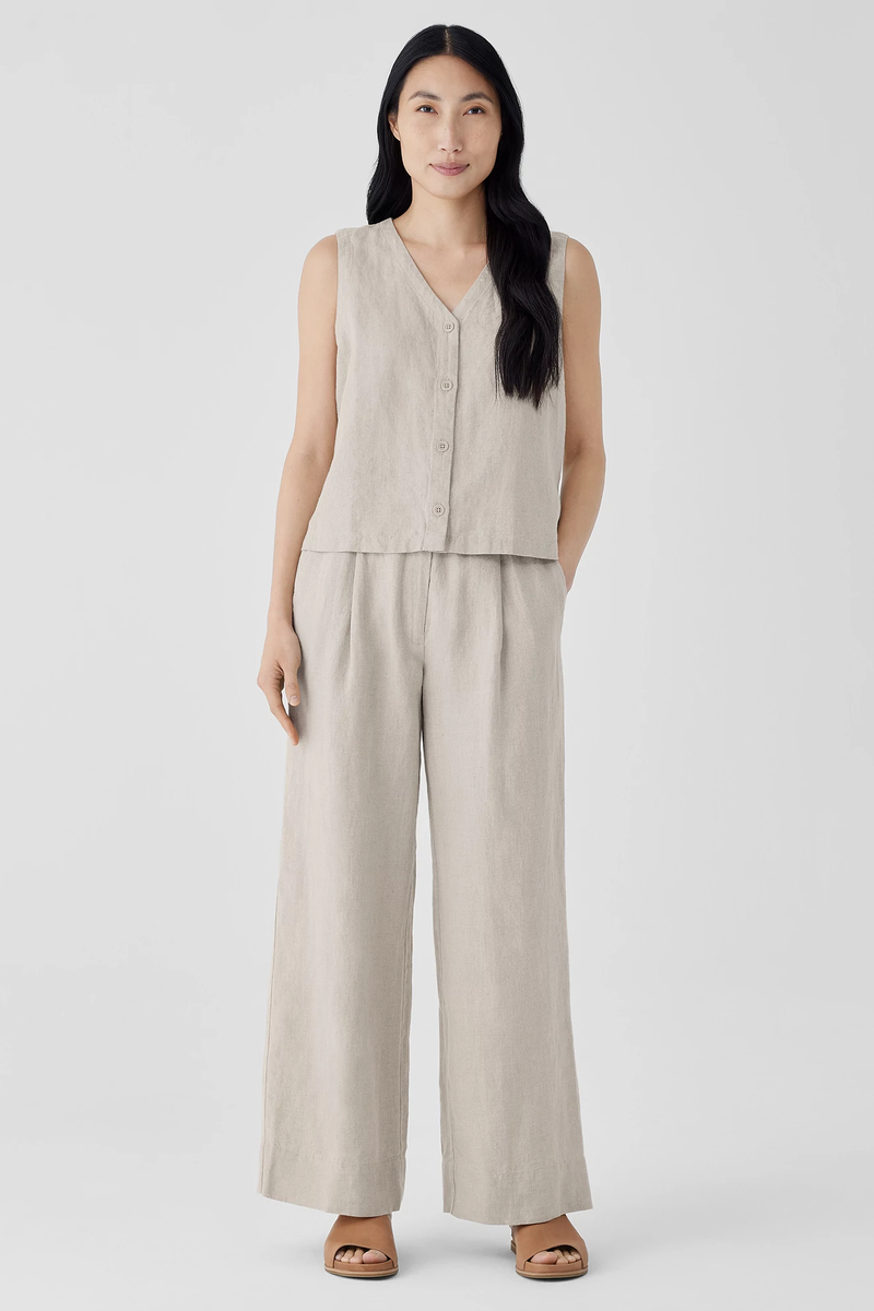 Washed Organic Cotton Poplin Classic Collar Shirt - Eileen Fisher Outlet