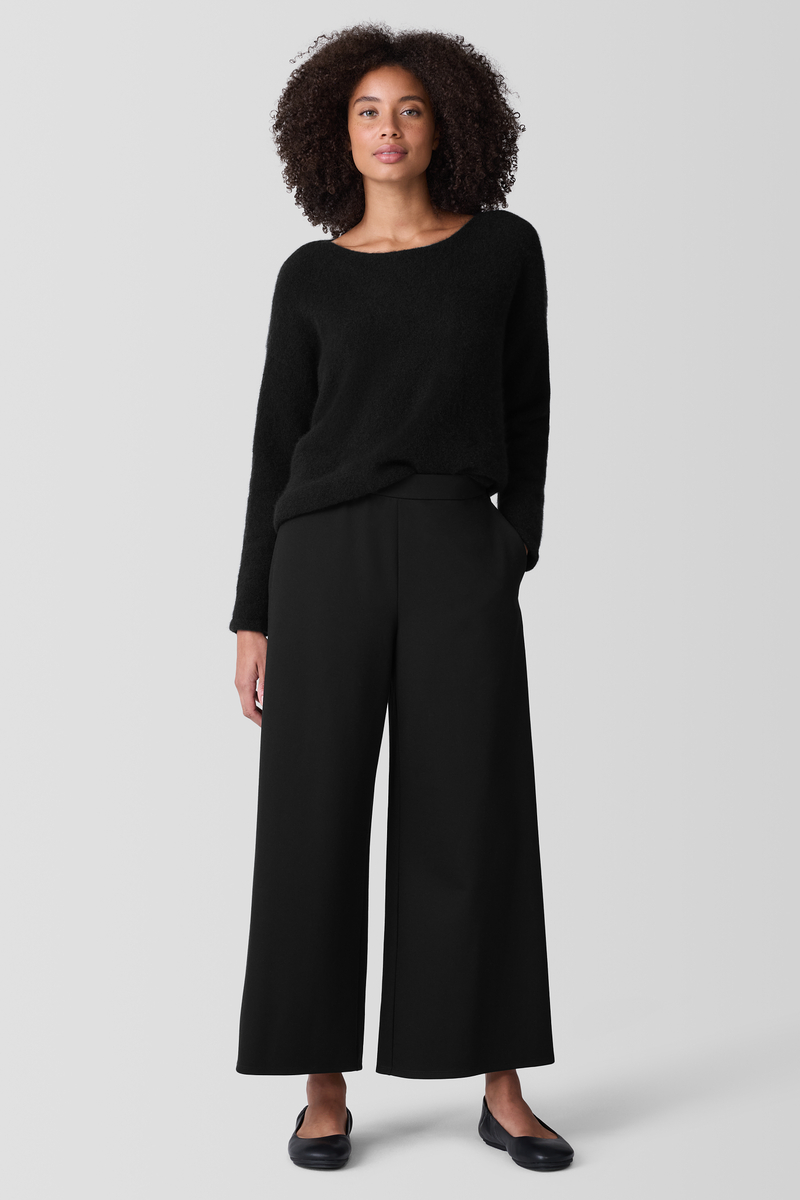 Mélange Fine Organic Cotton JerseyLong-Sleeve Tee - Eileen Fisher Outlet