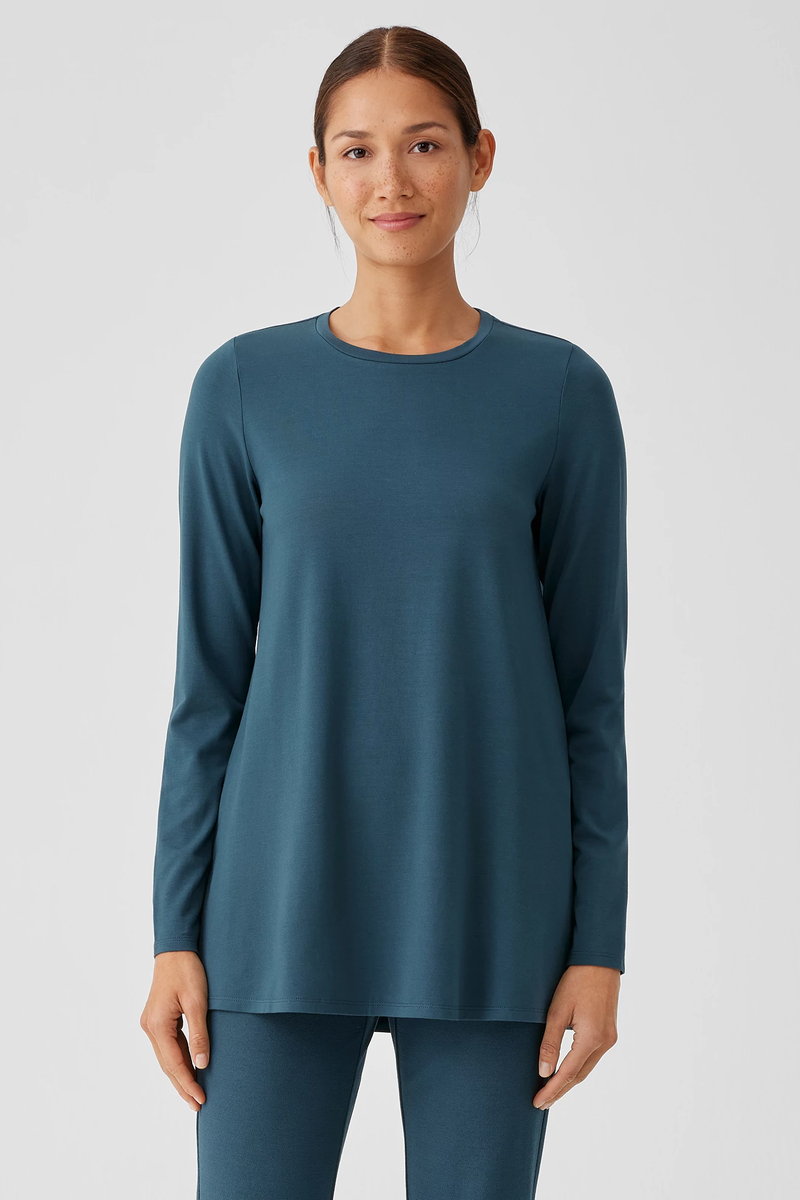 Stretch Jersey Knit Leggings - Eileen Fisher Outlet