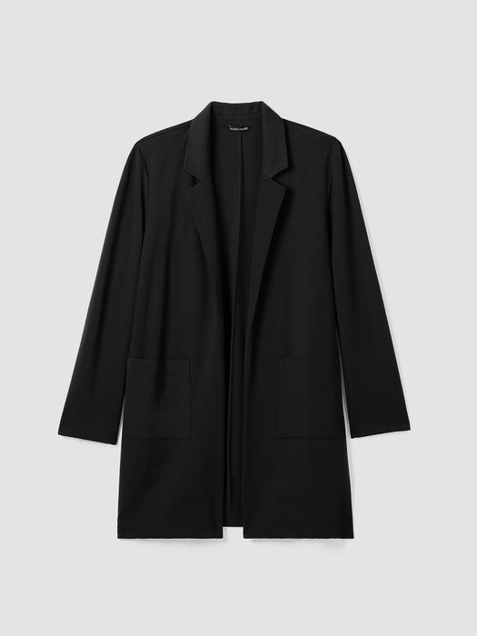 Washable Flex Ponte Long Blazer - Eileen Fisher Outlet