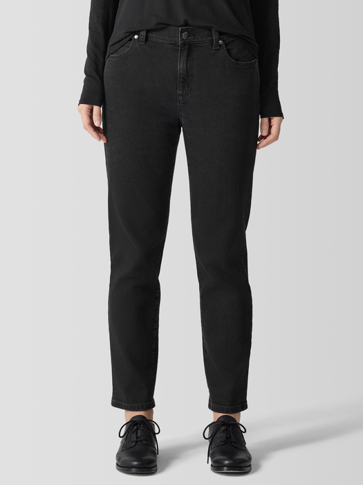 Organic Cotton Stretch Denim Slim Jean - Eileen Fisher Outlet