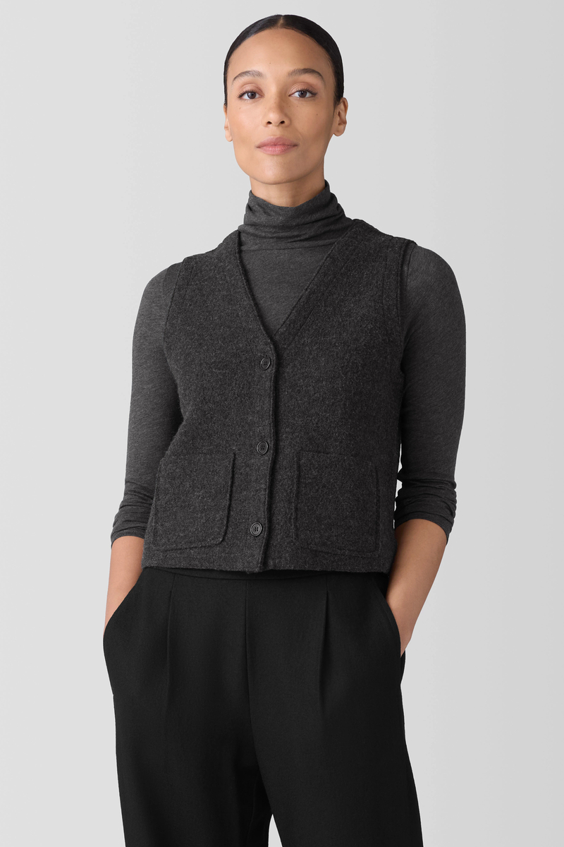 Wool Twill Graph Serape - Eileen Fisher Outlet