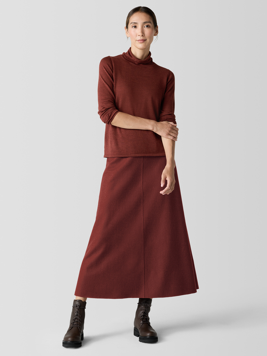 Fine Merino Turtleneck Top inRegenerative Wool - Eileen Fisher Outlet