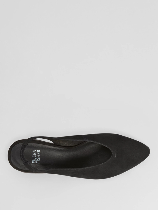 Devi Tumbled Nubuck LeatherSlingback - Eileen Fisher Outlet