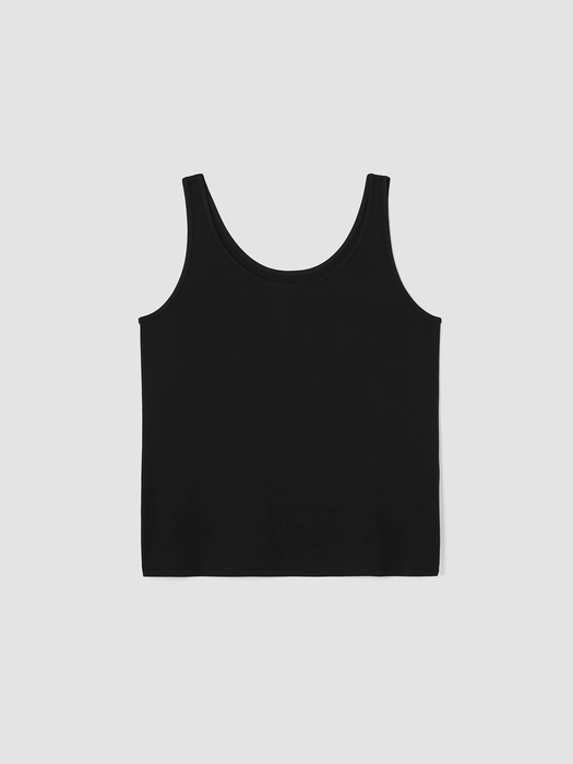 Stretch Silk Jersey Scoop Neck Tank - Eileen Fisher Outlet