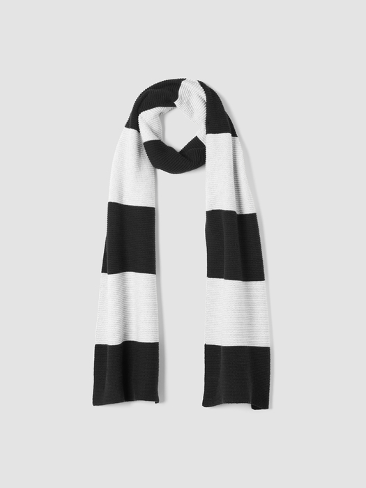Cotton and Recycled Cashmere Scarf - Eileen Fisher Outlet