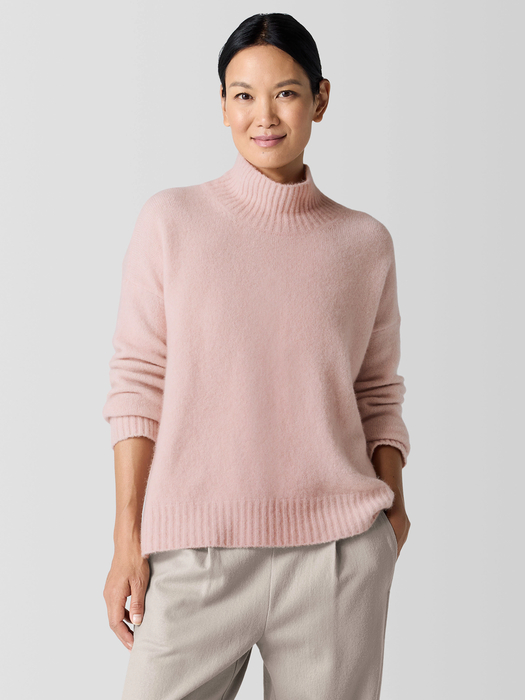 Cashmere Silk Bliss Turtleneck Box-Top - Eileen Fisher Outlet