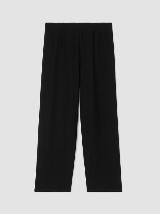 Washable Stretch Crepe Straight Pant with Yoke - Eileen Fisher Outlet