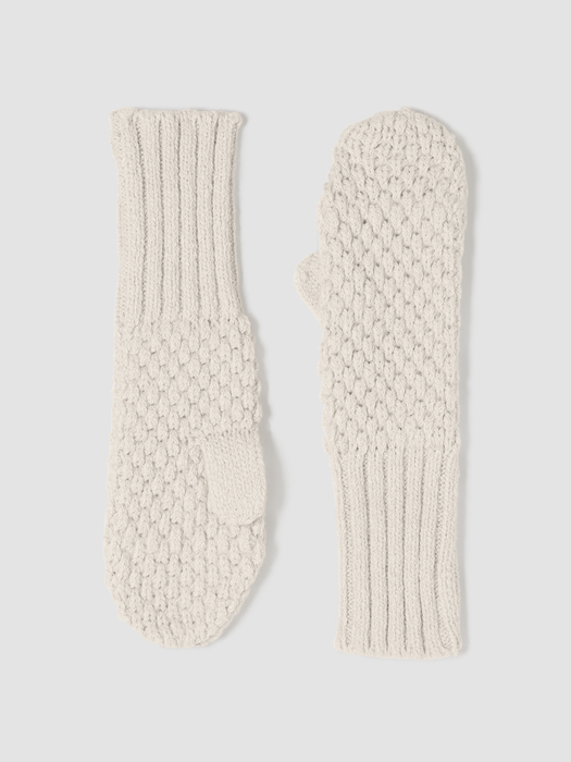 Peruvian Baby Alpaca and Cotton Mittens - Eileen Fisher Outlet
