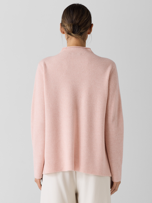 Italian Cashmere Funnel Neck Top - Eileen Fisher Outlet