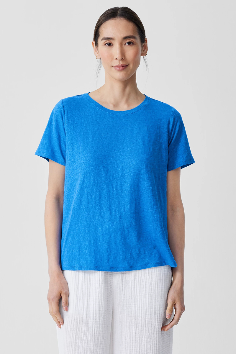 Pima Cotton Stretch Jersey Tapered Pant - Eileen Fisher Outlet