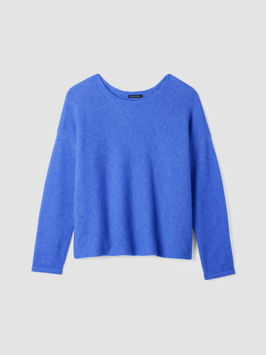 Cashmere Silk Bliss Bateau Neck Top - Eileen Fisher Outlet