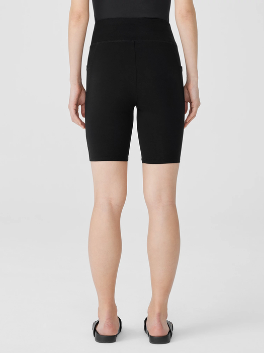 Pima Cotton Stretch Jersey Shorts - Eileen Fisher Outlet