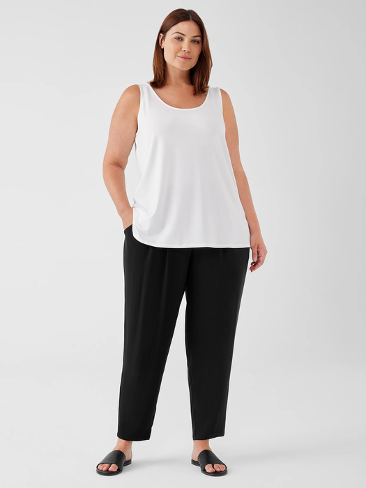Silk Georgette Crepe Carrot Pant - Eileen Fisher Outlet
