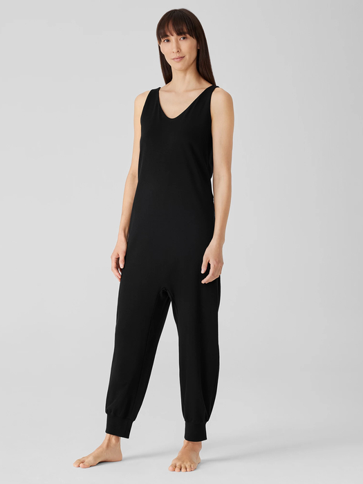 Organic Cotton Interlock Sleep Jumpsuit - Eileen Fisher Outlet