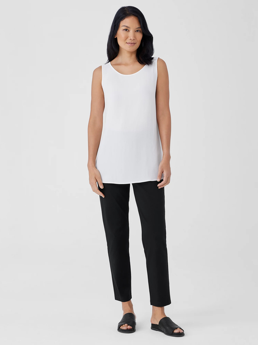 Cotton Blend Ponte Slim Pant - Eileen Fisher Outlet