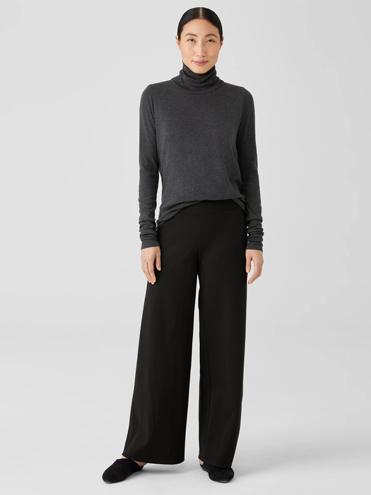 Washable Flex Ponte Wide-Leg Pant - Eileen Fisher Outlet