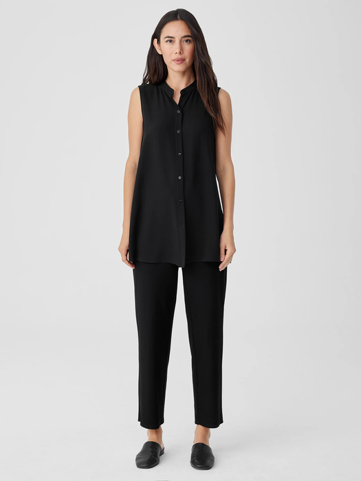 Washable Stretch Crepe Straight Pant - Eileen Fisher Outlet