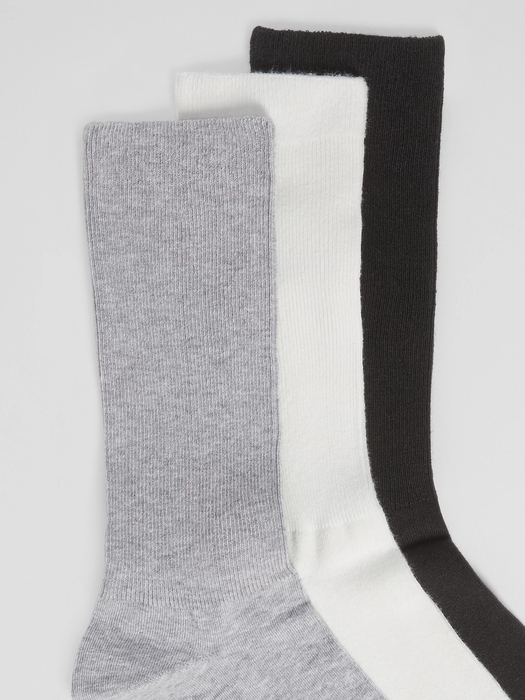 Cotton Trouser Sock 3-Pack - Eileen Fisher Outlet