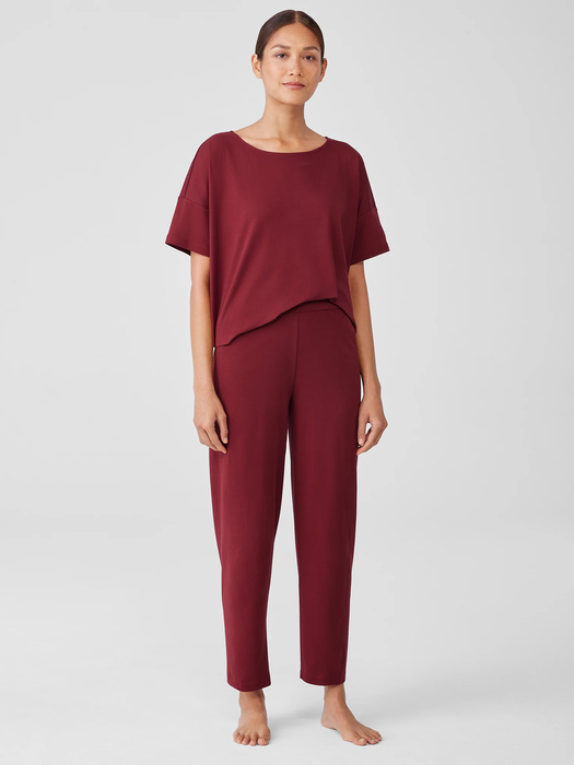 Organic Cotton Interlock Lantern Sleep Pant - Eileen Fisher Outlet