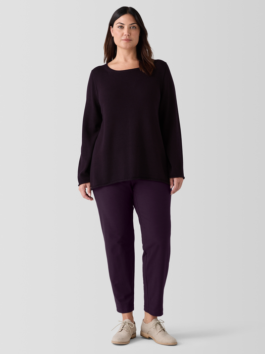 Peruvian Cotton Blend Bateau Neck Top - Eileen Fisher Outlet