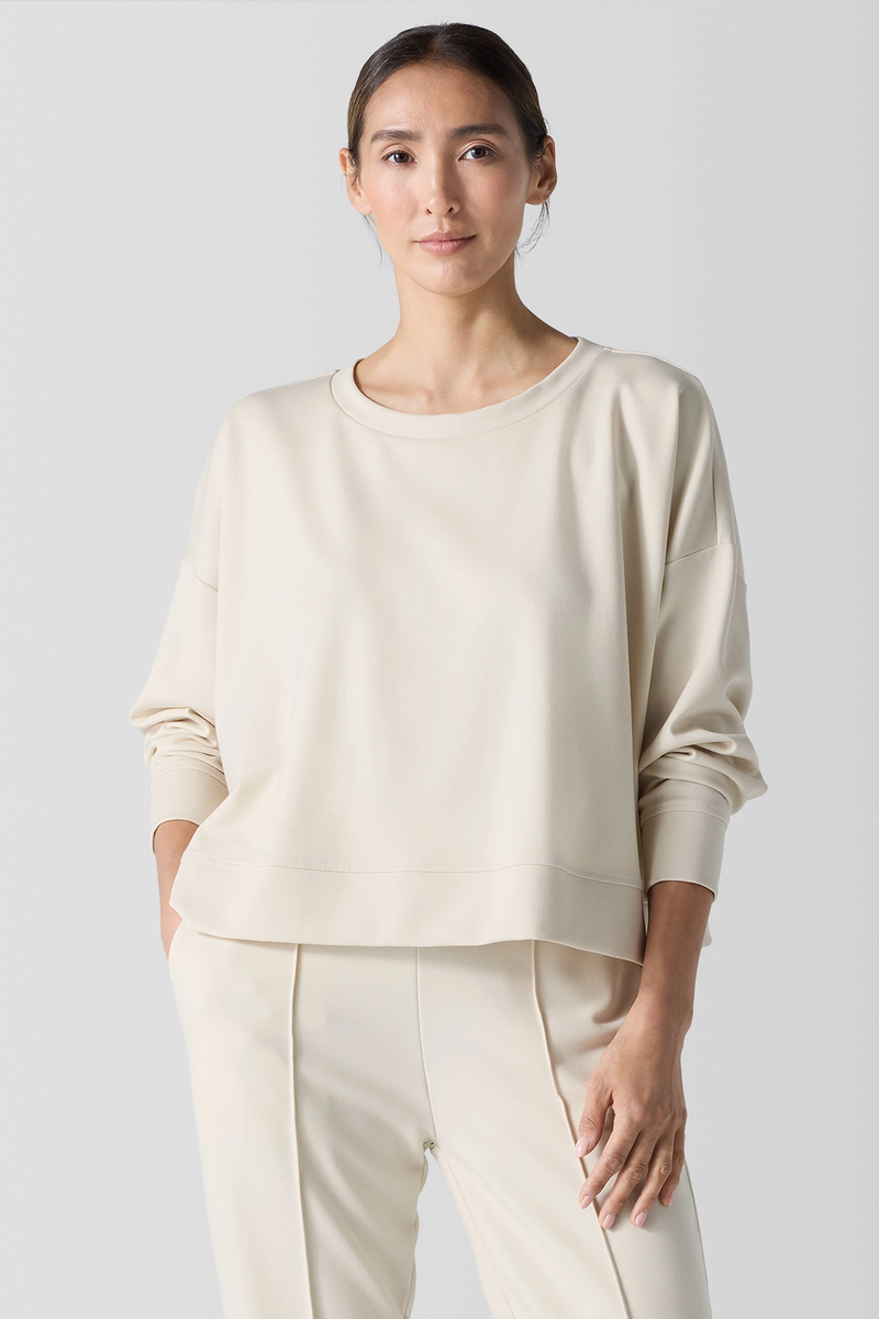 Lightweight Ponte Wide-Leg Pant - Eileen Fisher Outlet